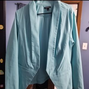 Torrid Aqua Blazer size 1